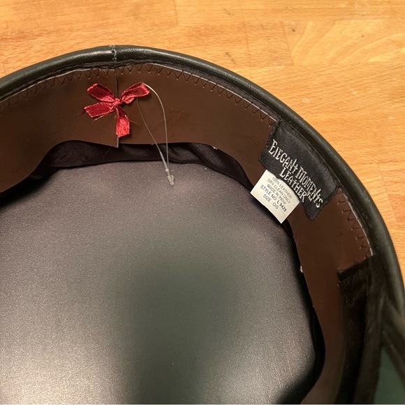 Elegant Moments Leather Hat (OS) - Picture 7 of 9